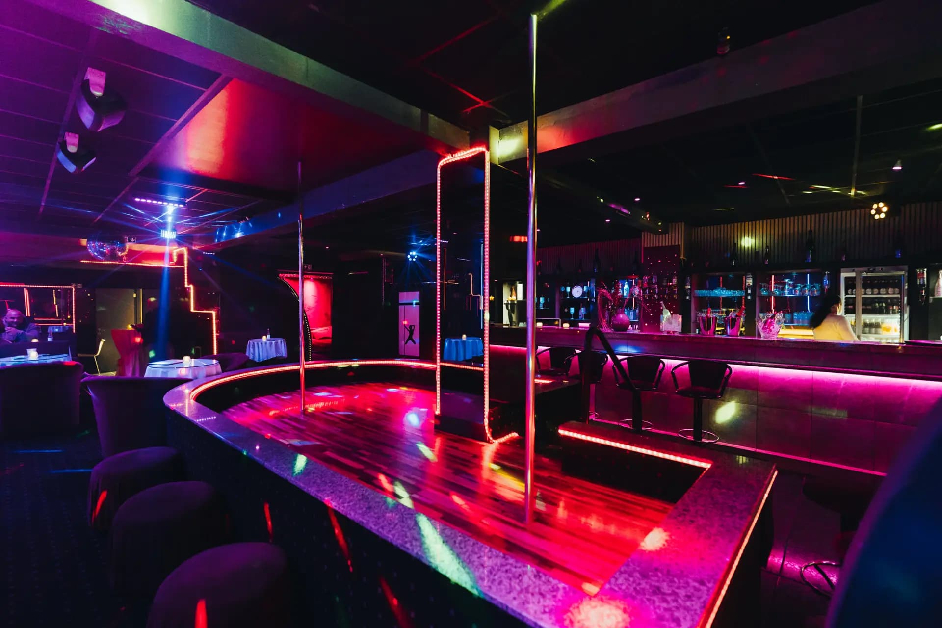 Amnesia strip club in Antwerp, Belgium