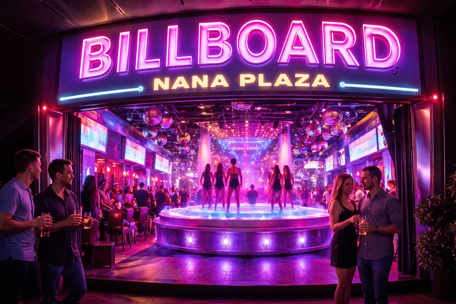 Billboards - Go-Go Bar strip club in Bangkok, Asia, Thailand