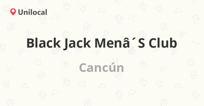 Black Jack Men's Club strip club in Cancun, Mexico