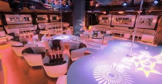 Deja Vu strip club in Moscow, Russia