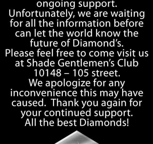 Diamonds Gentlemens Club strip club in Edmonton, AB, Canada