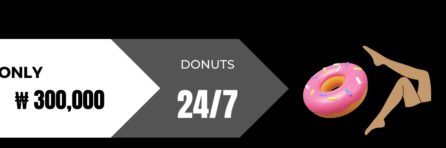 Donuts strip club in Seoul, Asia, South Korea