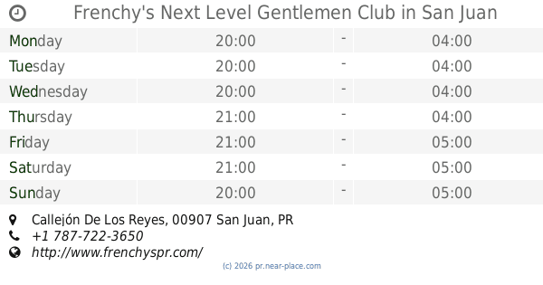 Frenchy's strip club in San Juan, Puerto Rico