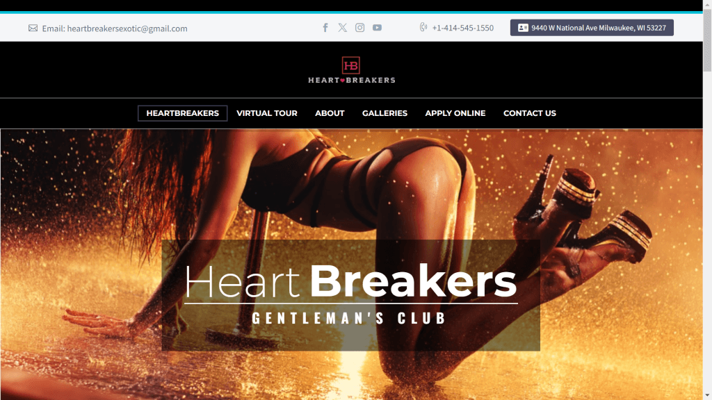 Heartbreakers strip club in Milwaukee, WI, United States