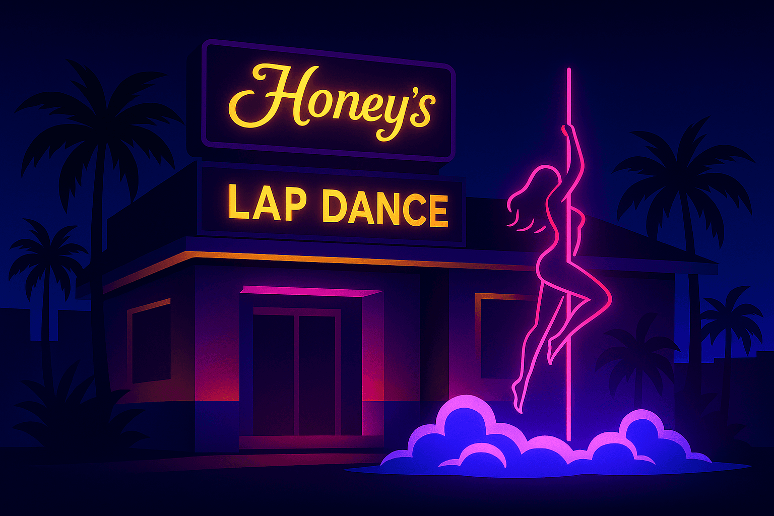 Honeys Lap Dance strip club in Magaluf, Spain