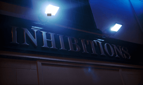 Inhibitions strip club in Hayes, United Kingdom