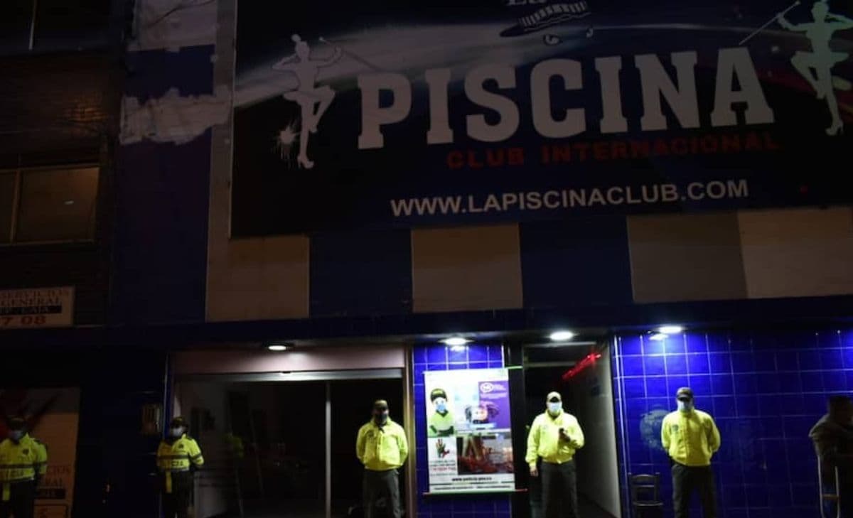 La Piscina strip club in Bogotá, South America, Colombia