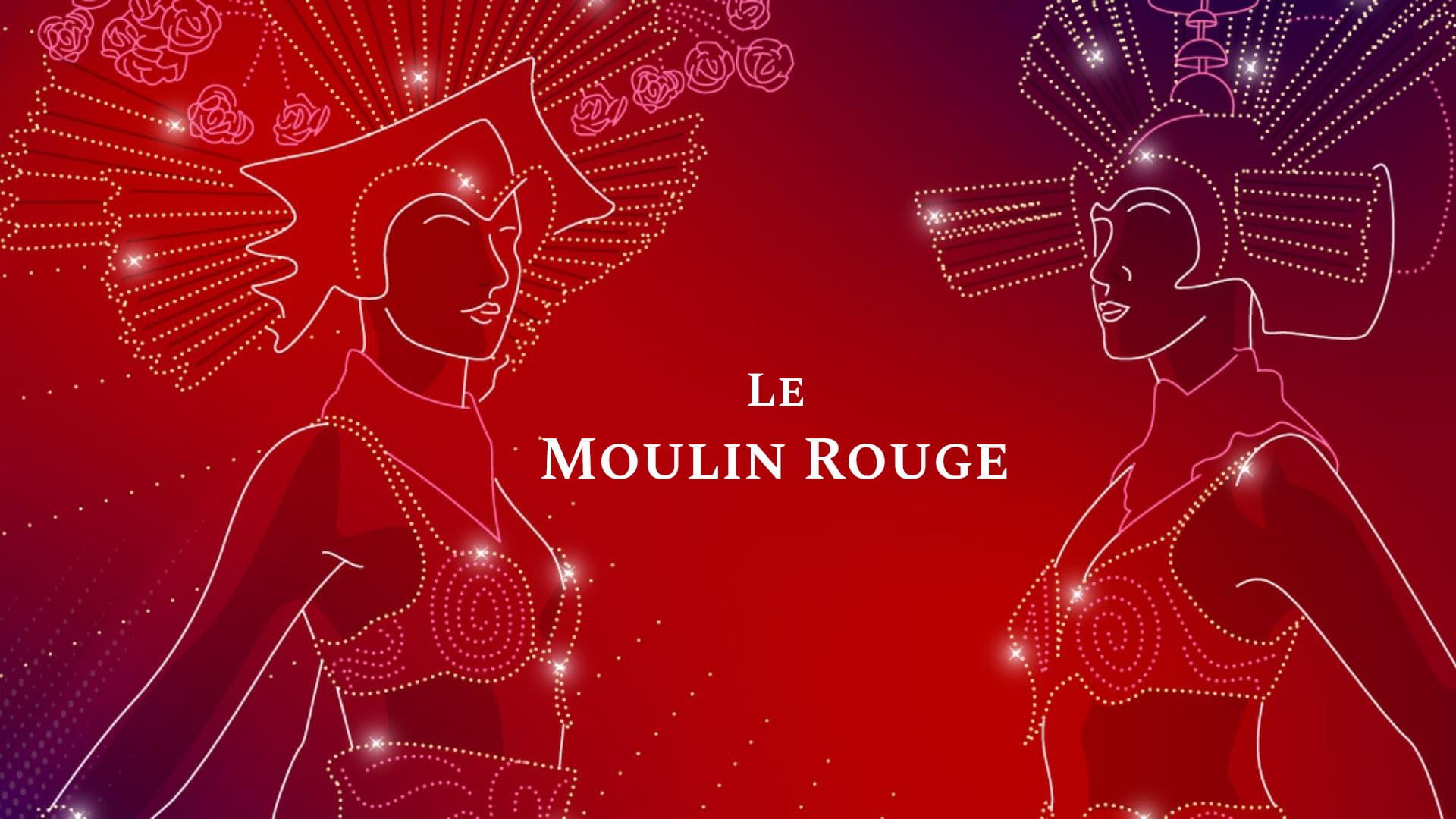 Moulin Rouge strip club in Paris, France