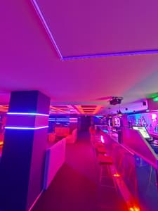 Pink strip club in Marbella, Europe, Spain