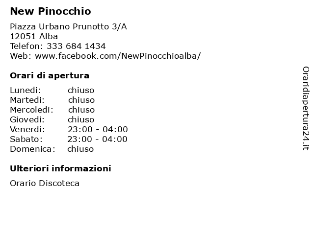Pinocchio Show strip club in Alba, Italy