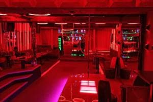 Red Box Club strip club in Belgrade, Serbia