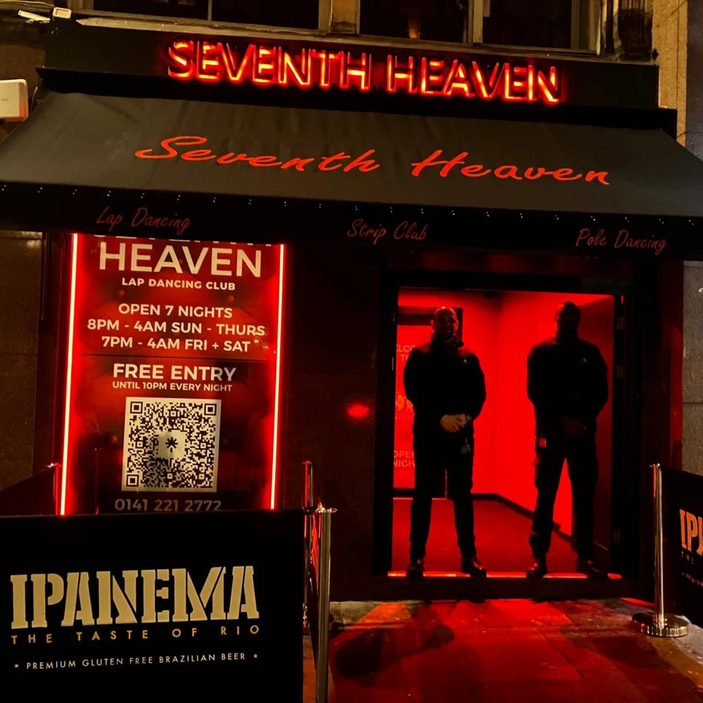 Seventh Heaven strip club in Glasgow, Scotland, United Kingdom
