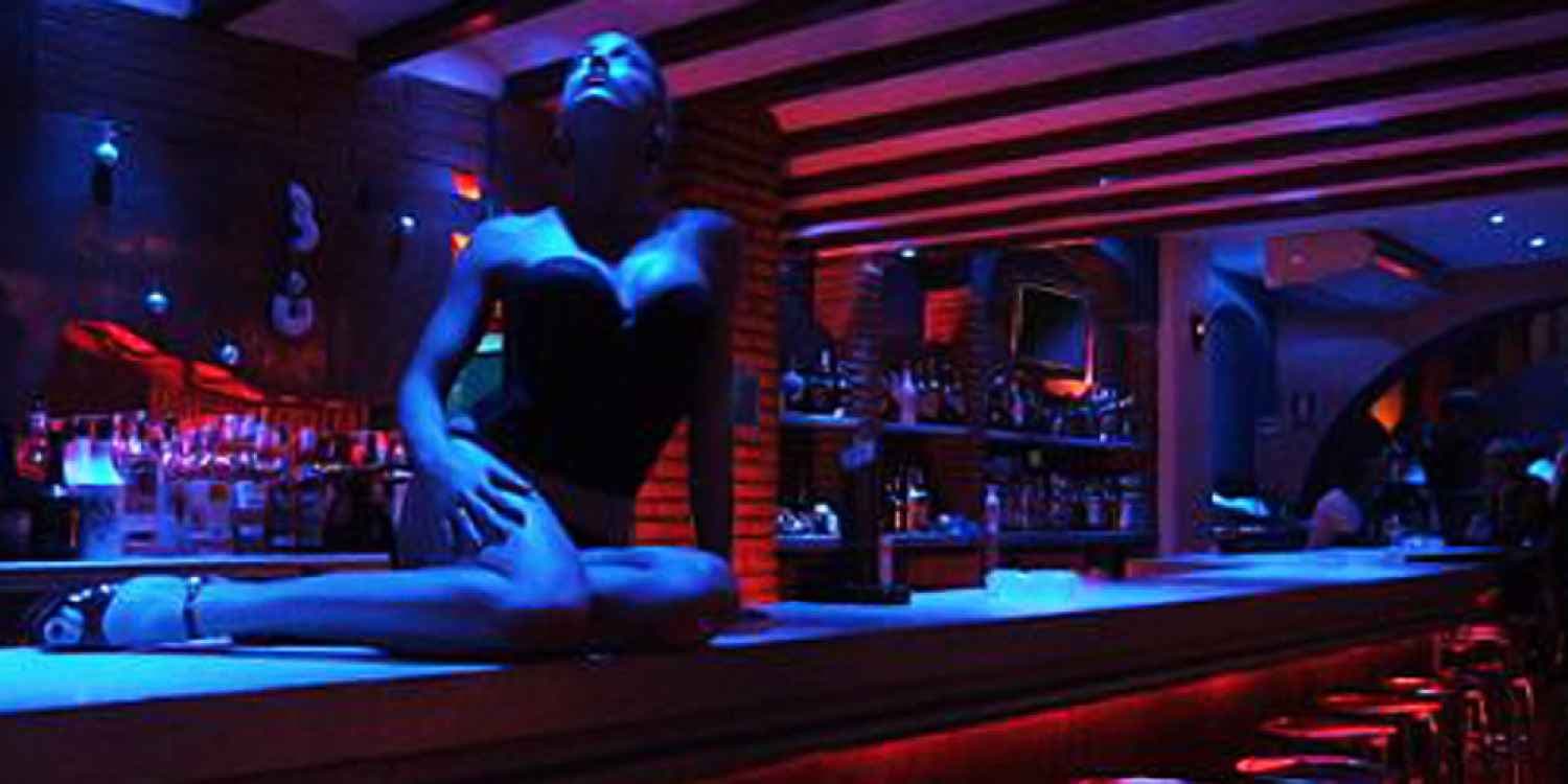Temptation strip club in Ibiza, Europe, Spain