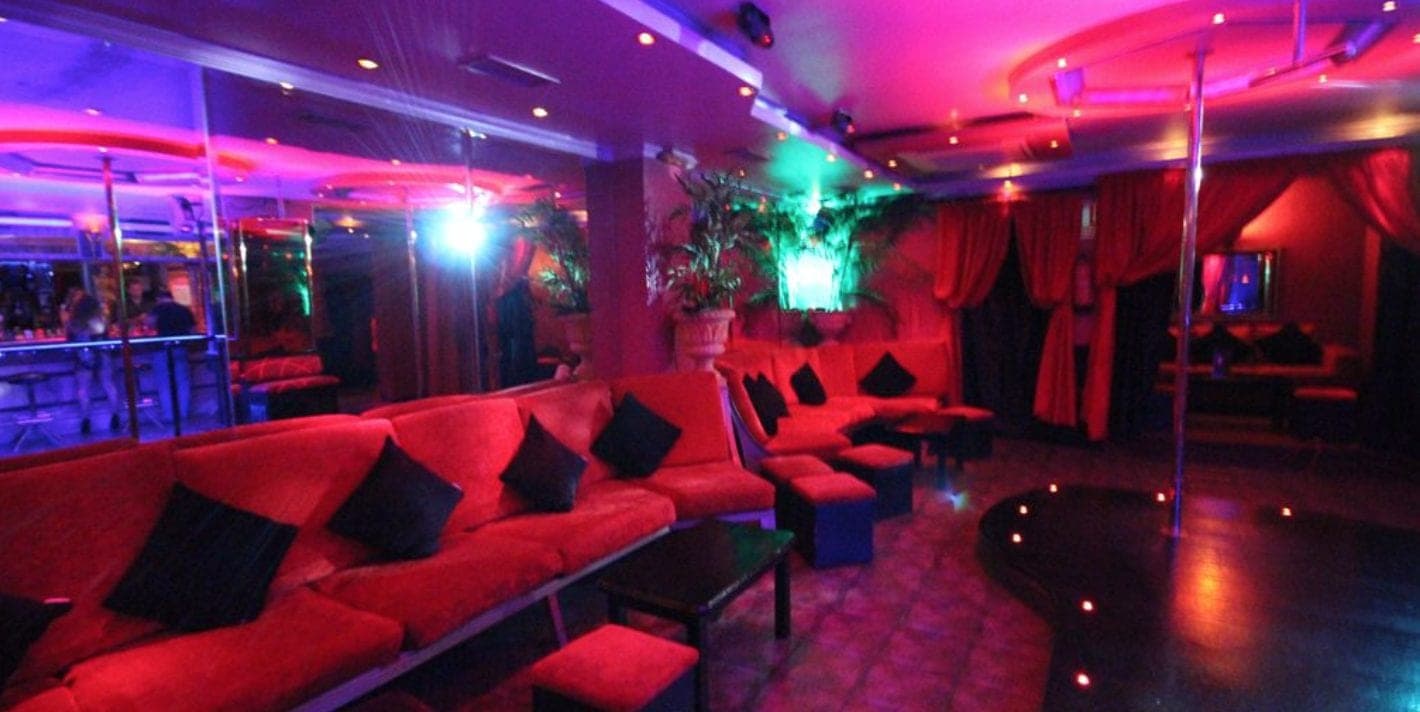 The Premier Lounge strip club in Marbella, Europe, Spain